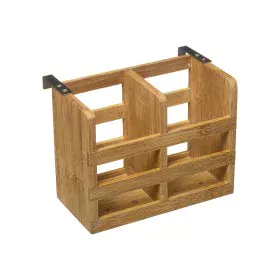 Escorredor de Talheres Bambu 16 x 12.5 x 10 cm de BigBuy Home, Prateleiras e estantes - Ref: S7910526, Preço: 8,71 €, Descont...