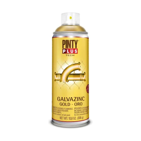 Spray paint Pintyplus Tech Galvazinc G151 400 ml Gold by Pintyplus, Spray Paint - Ref: S7910576, Price: 7,67 €, Discount: %