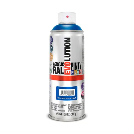 Peinture en spray Pintyplus Evolution RAL 5005 400 ml Signal Blue de Pintyplus, Peintures à pulvériser - Réf : S7910585, Prix...