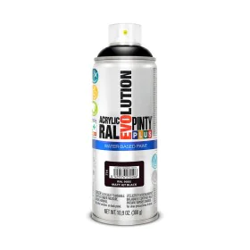 Tinta em spray Pintyplus Evolution RAL 9005 400 ml Mate Base de água Jet Black de Pintyplus, Sprays de pintura - Ref: S791062...