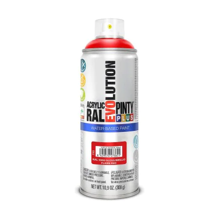 Spray paint Pintyplus Evolution RAL 3000 Water based Flame Red 400 ml by Pintyplus, Spray Paint - Ref: S7910630, Price: 8,65 ...