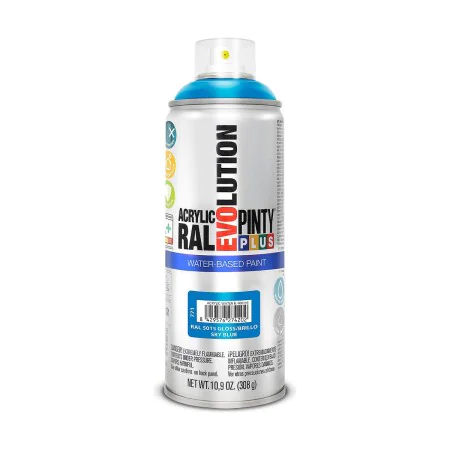 Tinta em spray Pintyplus Evolution RAL 5015 Base de água Sky Blue 400 ml de Pintyplus, Sprays de pintura - Ref: S7910633, Pre...