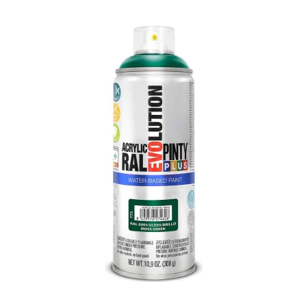 Spray paint Pintyplus Evolution RAL 6005 Water based Moss Green 400 ml by Pintyplus, Spray Paint - Ref: S7910634, Price: 8,65...