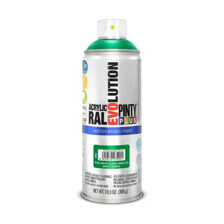 Pintura en spray Pintyplus Evolution RAL 6029 Base de agua Mint Green 400 ml de Pintyplus, Sprays de pintura - Ref: S7910636,...