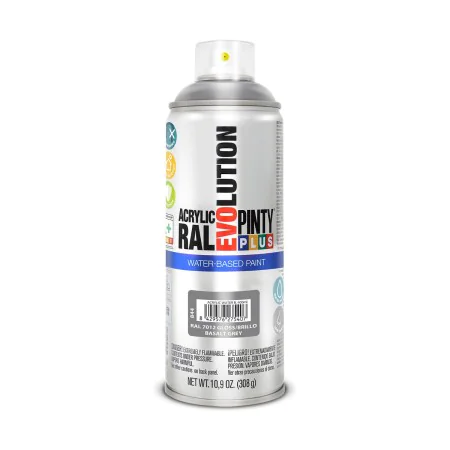 Spray paint Pintyplus Evolution RAL 7012 400 ml Water based Basalt Grey by Pintyplus, Spray Paint - Ref: S7910638, Price: 8,6...