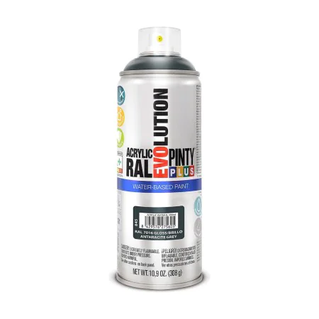 Spray paint Pintyplus Evolution RAL 7016 Water based Anthracite 400 ml by Pintyplus, Spray Paint - Ref: S7910639, Price: 8,65...