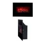 Camino Elettrico Decorativo da Parete Classic Fire Memphis Nero 1800 W 66 x 13 x 46 cm di Classic Fire, Caminetti elettrici -...