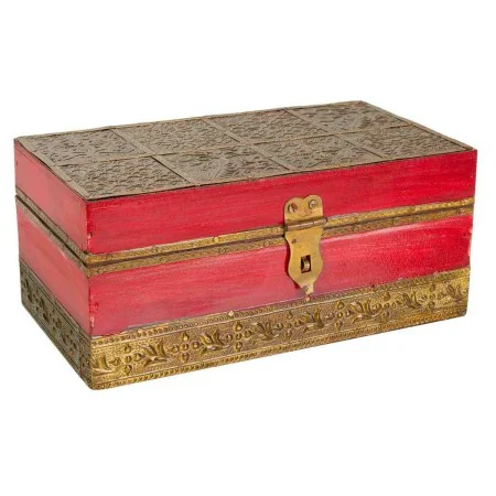 Caja-Joyero Alexandra House Living Rojo Latón Madera de mango Madera MDF 11 x 9 x 20 cm de Alexandra House Living, Cofres - R...