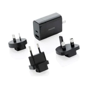 Adaptateur Prise Universelle de Voyage Philips Noir 30 W de Philips, Chargeurs - Réf : S7910886, Prix : 35,73 €, Remise : %