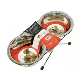 Comedero para Perro Nayeco Acero Inoxidable 2 x 350 ml de Nayeco, Platos - Ref: S7910937, Precio: 6,78 €, Descuento: %