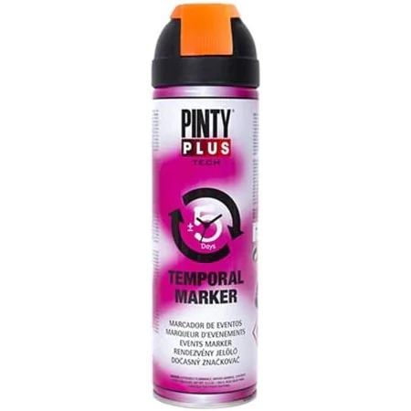 Peinture en spray Pintyplus Tech T143 Temporaire Orange 500 ml de Pintyplus, Peintures à pulvériser - Réf : S7910998, Prix : ...