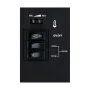 Dekorativer elektrischer Wandkamin Classic Fire Torino Schwarz 2000 W 56,5 x 24 x 38 cm von Classic Fire, Elektrische Kamine ...