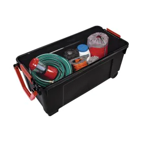 Storage Box with Wheels Iris Black/Red polypropylene 170 L 49 x 103 x 50 cm by Iris, Storage boxes and chests - Ref: S7911073...