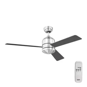 Ventilador de Techo EDM 33987 Savu Plateado 60 W Ø 115 cm de EDM, Ventiladores de techo - Ref: S7911247, Precio: 58,98 €, Des...