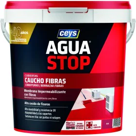 Impermeabilizzazione Ceys Aguastop Rosso Caucciù 5 kg di Ceys, Impermeabili - Rif: S7911544, Prezzo: 33,07 €, Sconto: %