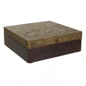 Jewelry box Alexandra House Living Dark brown Brass Mango wood MDF Wood 20 x 7 x 20 cm by Alexandra House Living, Chests - Re...