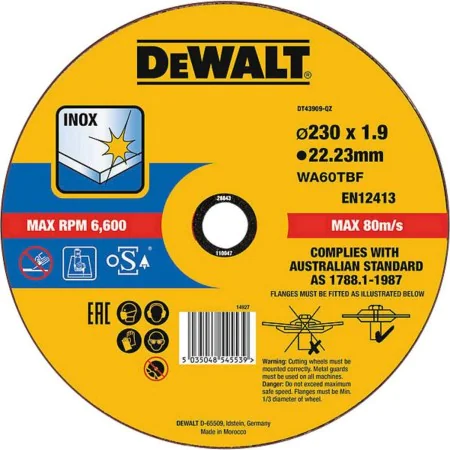 Disque de coupe Dewalt dt43909-qz de Dewalt, Accessoires pour scies - Réf : S7911694, Prix : 5,28 €, Remise : %