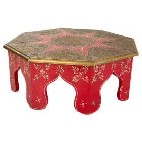 Centre Table Alexandra House Living White Red Brass MDF Wood 40 x 15 x 40 cm by Alexandra House Living, Tables - Ref: D163062...