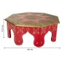 Table Basse Alexandra House Living Blanc Rouge Laiton Bois MDF 40 x 15 x 40 cm de Alexandra House Living, Tables - Réf : D163...