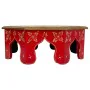 Table Basse Alexandra House Living Blanc Rouge Laiton Bois MDF 40 x 15 x 40 cm de Alexandra House Living, Tables - Réf : D163...