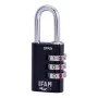 Combination padlock IFAM Combi30 Black Aluminium Chrome-plated steel (3 cm) by IFAM, Combination Padlocks - Ref: S7912180, Pr...