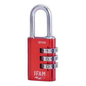 Serrure à combinaison IFAM Combi30 Rouge Aluminium Acier chromé (3 cm) de IFAM, Cadenas à combinaison - Réf : S7912182, Prix ...