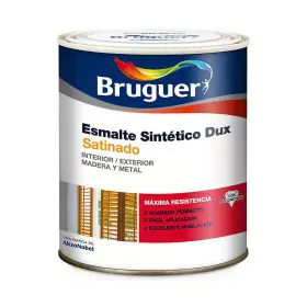 Synthetic enamel paint Bruguer Dux Black Satin finish 750 ml by Bruguer, Varnish - Ref: S7912227, Price: 18,14 €, Discount: %