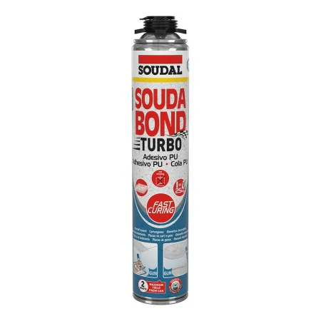 Foam Soudal SoudaBond Turbo Polyurethane Gun 750 ml by Soudal, Expanding foam - Ref: S7912348, Price: 14,90 €, Discount: %