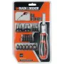 Juego de puntas con destornillador Black & Decker BDHT0-62130 29 Piezas de Black & Decker, Accesorios de destornilladores - R...