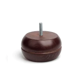 Pieds Rei 459 Ronde Bois Brun foncé Classique (Ø 9 x 5 cm) de Rei, Pieds de meubles - Réf : S7912507, Prix : 9,80 €, Remise : %