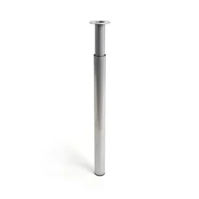 Gambe Rei 406e Estensibile Cilindrica Argentato Acciaio Moderno (Ø 6 x 71-110 cm) di Rei, Gambe per mobili - Rif: S7912517, P...