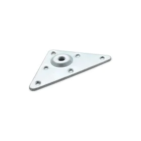 Piastra di fissaggio Rei 484 Gambe Argentato Acciaio 4 Unità (92 x 7 x 92 mm) di Rei, Gambe per mobili - Rif: S7912522, Prezz...