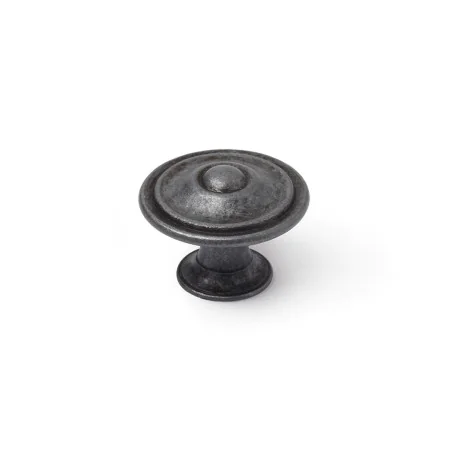 Pommeau Rei 3110 Rond Argenté Métal 4 Unités Usé (Ø 35 x 26 mm) de Rei, Boutons de portes - Réf : S7912575, Prix : 8,47 €, Re...