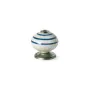 Pommeau Rei e501 Rond Porcelaine Bleu Métal 4 Unités (Ø 40 x 36 mm) de Rei, Boutons de portes - Réf : S7912577, Prix : 13,01 ...