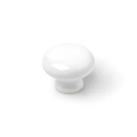 Doorknob Rei 821 Circular Porcelain White 4 Units (Ø 3,5 x 2,6 cm) by Rei, Knobs - Ref: S7912579, Price: 12,64 €, Discount: %