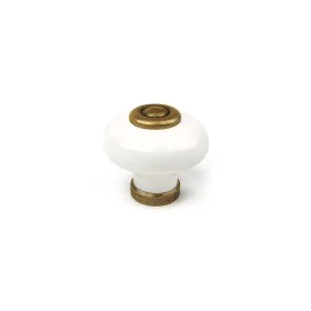 Doorknob Rei Metal Porcelain Worn Ø 3,1 x 2,8 cm Aged finish 4 Pieces by Rei, Knobs - Ref: S7912584, Price: 12,04 €, Discount: %