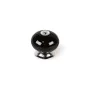 Pomo Rei e517 Redondo Porcelana Negro Metal 4 Unidades (Ø 40 x 36 mm) de Rei, Pomos - Ref: S7912592, Precio: 11,95 €, Descuen...