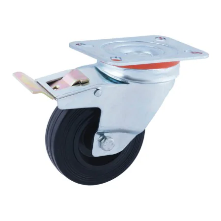 Rueda Afo CR29470 With brakes Swivel base Ø 10 cm Latex rubber by Afo, Castors - Ref: S7912653, Price: 15,81 €, Discount: %