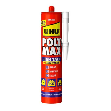 Scellant/Adhésif UHU 7000131 Poly Max High Tack Express Blanc 440 g de UHU, Enduits - Réf : S7912687, Prix : 10,95 €, Remise : %