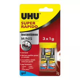 Adesivo Istantaneo UHU 36527 Minis 3 Unità (1 g) di UHU, Super colla - Rif: S7912699, Prezzo: 5,61 €, Sconto: %