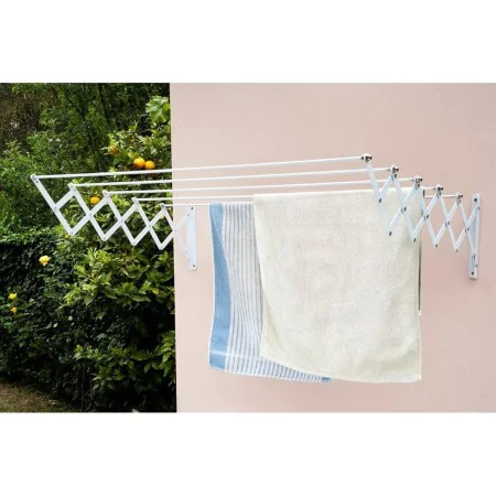 Clothes Line Wall Retractable Aluminium 100 x 70 x 23 cm by BigBuy Home, Indoor Airers - Ref: S7912770, Price: 42,37 €, Disco...