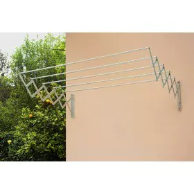 Retractable Clothes Line Aluminium 120 x 70 x 23 cm by BigBuy Home, Indoor Airers - Ref: S7912771, Price: 44,89 €, Discount: %