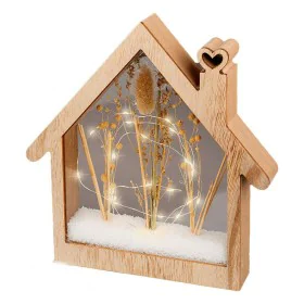 Decoration Wood LED Light Small house (4,3 x 26 x 27 cm) by BigBuy Christmas, Christmas - Ref: S7912897, Price: 17,86 €, Disc...