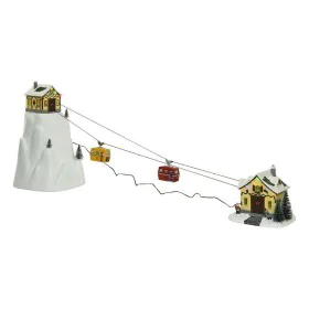 Décorations de Noël Snowy Adventures Lumière LED Musique Scène Vert tendre 31,5 x 32,5 x 53 cm de BigBuy Christmas, Noël - Ré...