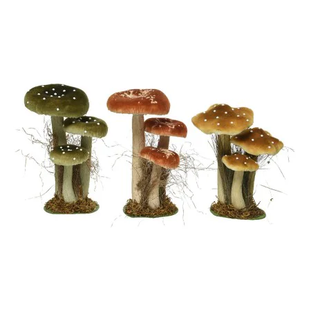 Figurine Décorative Champignons 14 x 18 x 26 cm de BigBuy Christmas, Objets de décoration - Réf : S7912918, Prix : 20,58 €, R...