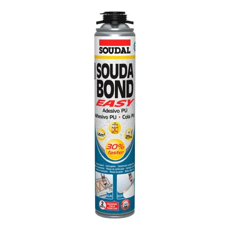 Espuma Soudal SoudaBond Easy Poliuretano Pistola 750 ml de Soudal, Espumas expansivas - Ref: S7912997, Preço: 14,58 €, Descon...