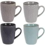 Taza Excellent Houseware Gres 300 ml Geométrico 4 Piezas de Excellent Houseware, Tazas - Ref: S7913181, Precio: 13,20 €, Desc...