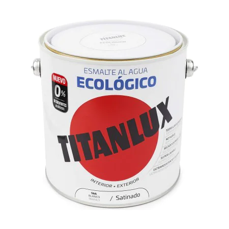 Traitement Titanlux 01t056625 Couche de base À l'eau Blanc 2,5 L Satiné 2,5 L de Titanlux, Bâches de protection - Réf : S7913...