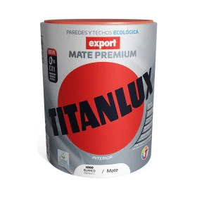 Vinyl paint Titanlux Export f31110034 Ceiling Wall Washable White 750 ml Matt by Titanlux, Roof Coatings & Paints - Ref: S791...