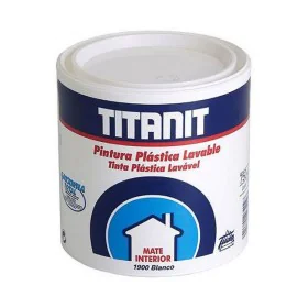 Pittura Titanlux Titanit 029190034 Soffitto Parete Lavabili Bianco 750 ml Mat di Titanlux, Rivestimenti e vernici per tetti -...